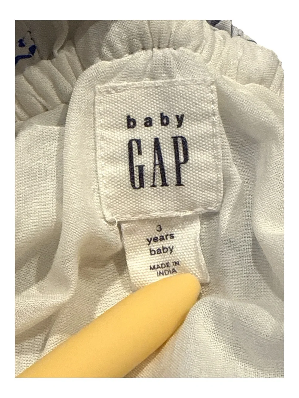 babyGap Poplin Ruffle Dress Toddler Girl Summer Cotton Lightweight Preppy, Sz 3T